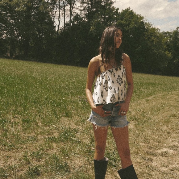 Zara limited edition bohemian cotton crop top - Picture 2 of 10